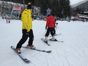 Lyžování s instruktorem z lyžařské školy